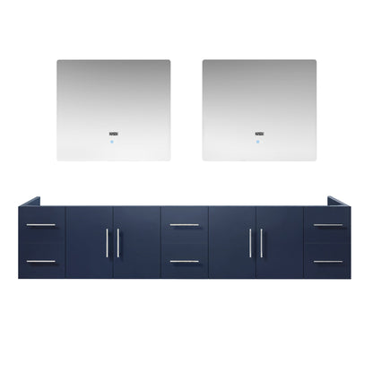 Geneva 84 in. W x 22 in. D Navy Blue Double Bath Vanity