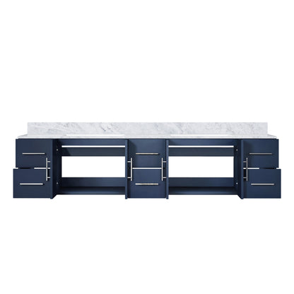 Geneva 84 in. W x 22 in. D Navy Blue Double Bath Vanity