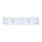 Geneva 84 in. W x 22 in. D Glossy White Double Bath Vanity