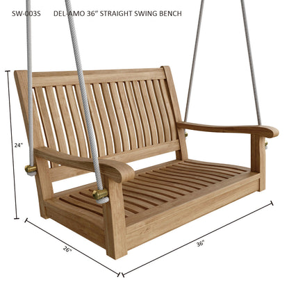 Del-Amo 36" Straight Swing Bench