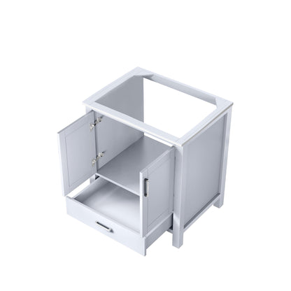 Lexora Jacques 30" White Bathroom Vanity | Modern Solid Wood Cabinet