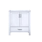 Lexora Jacques 30" White Bathroom Vanity | Modern Solid Wood Cabinet