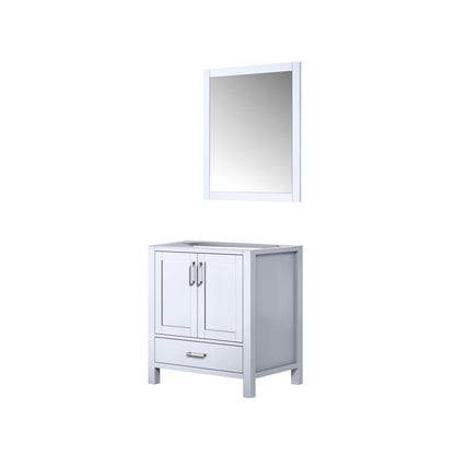 Lexora Jacques 30" White Bathroom Vanity | Modern Solid Wood Cabinet