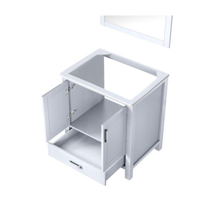 Lexora Jacques 30" White Bathroom Vanity | Modern Solid Wood Cabinet