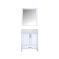Lexora Jacques 30" White Bathroom Vanity | Modern Solid Wood Cabinet