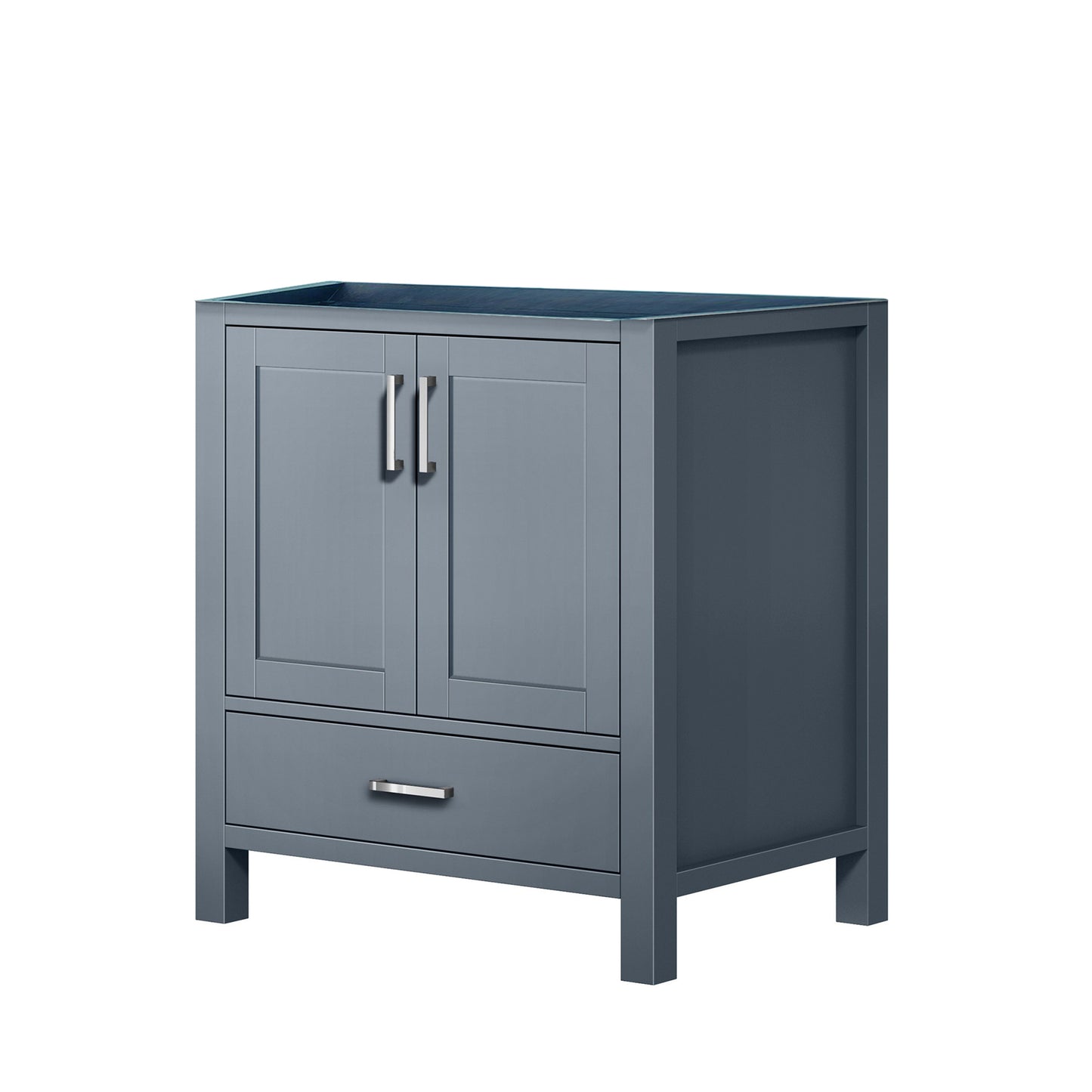 Lexora Jacques 30" Dark Grey Bathroom Vanity – Modern Solid Wood Freestanding Cabinet