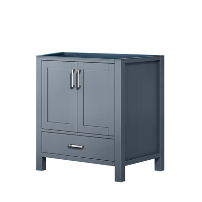 Lexora Jacques 30" Dark Grey Bathroom Vanity – Modern Solid Wood Freestanding Cabinet