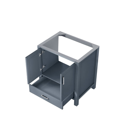 Lexora Jacques 30" Dark Grey Bathroom Vanity – Modern Solid Wood Freestanding Cabinet