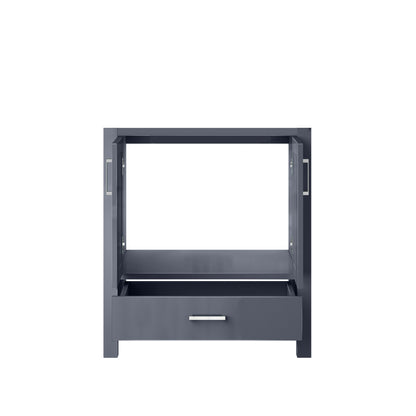 Lexora Jacques 30" Dark Grey Bathroom Vanity – Modern Solid Wood Freestanding Cabinet