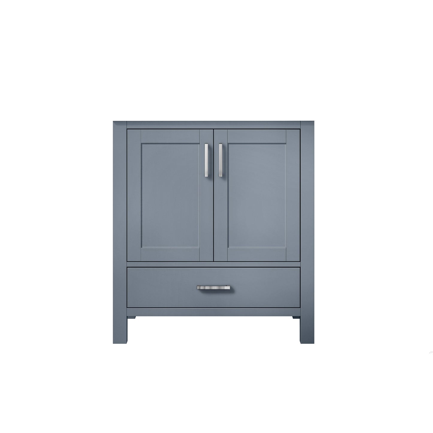 Lexora Jacques 30" Dark Grey Bathroom Vanity – Modern Solid Wood Freestanding Cabinet