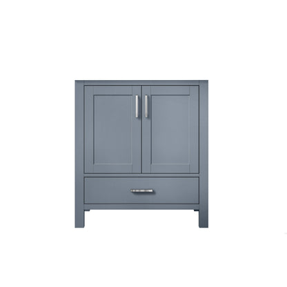 Lexora Jacques 30" Dark Grey Bathroom Vanity – Modern Solid Wood Freestanding Cabinet