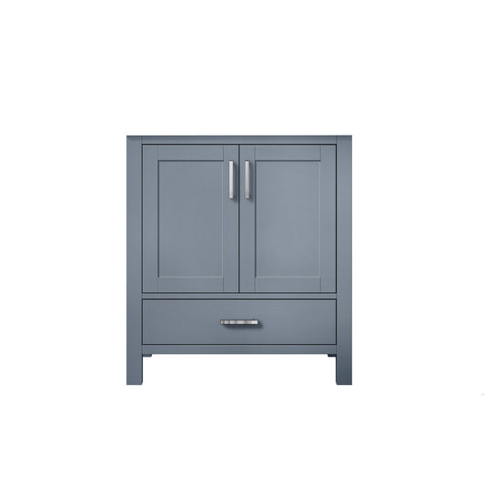Lexora Jacques 30" Dark Grey Bathroom Vanity – Modern Solid Wood Freestanding Cabinet