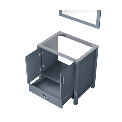 Lexora Jacques 30" Dark Grey Bathroom Vanity – Modern Solid Wood Freestanding Cabinet