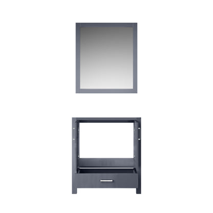 Lexora Jacques 30" Dark Grey Bathroom Vanity – Modern Solid Wood Freestanding Cabinet