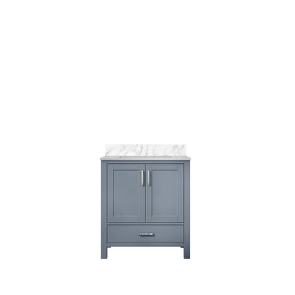 Lexora Jacques 30" Dark Grey Bathroom Vanity – Modern Solid Wood Freestanding Cabinet