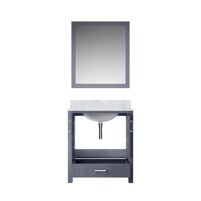 Lexora Jacques 30" Dark Grey Bathroom Vanity – Modern Solid Wood Freestanding Cabinet