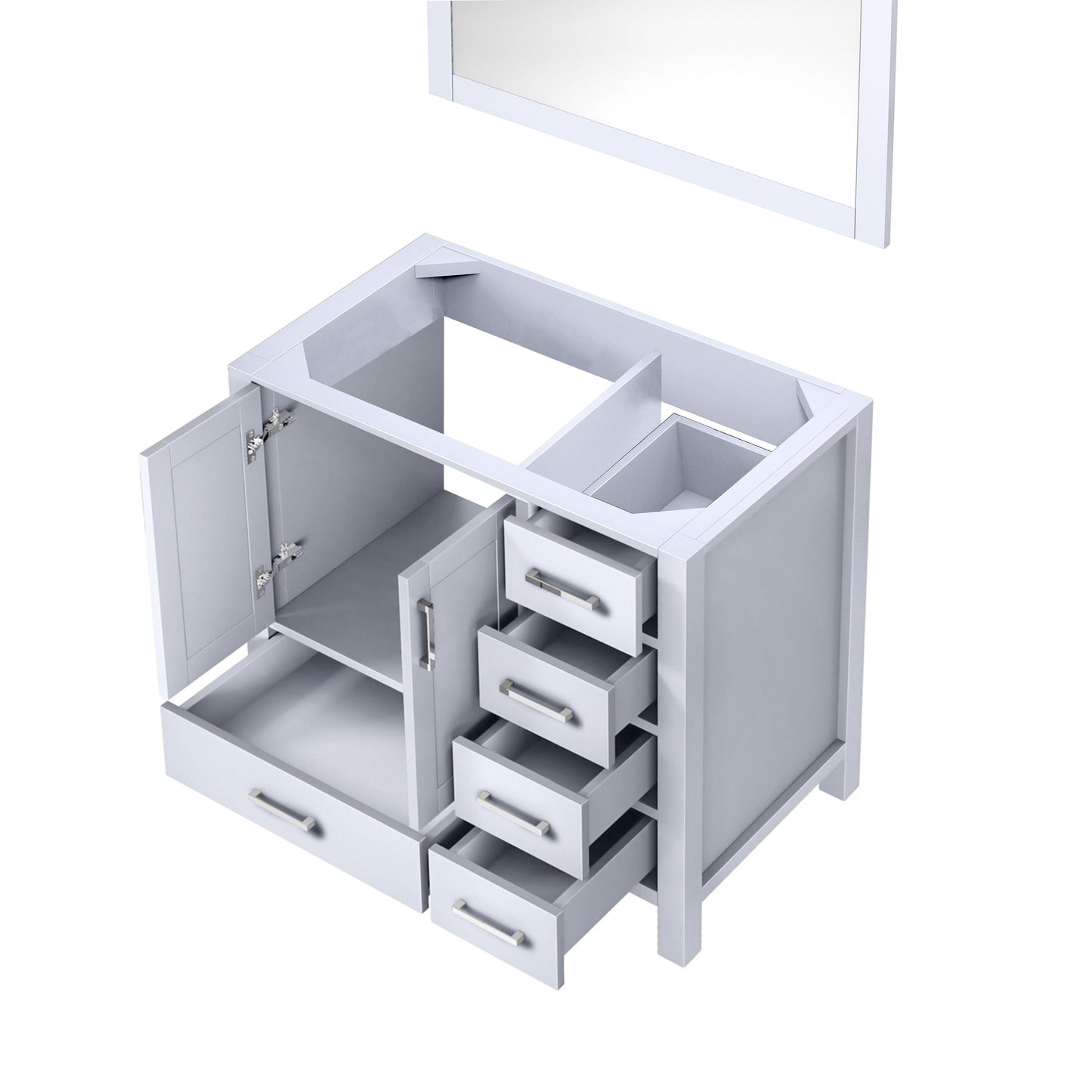 Jacques 36 in. W x 22 in. D Left Offset White Bath Vanity