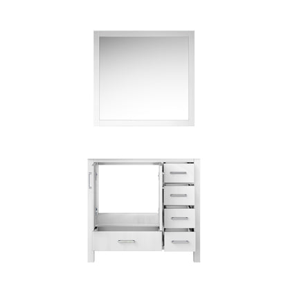 Jacques 36 in. W x 22 in. D Left Offset White Bath Vanity