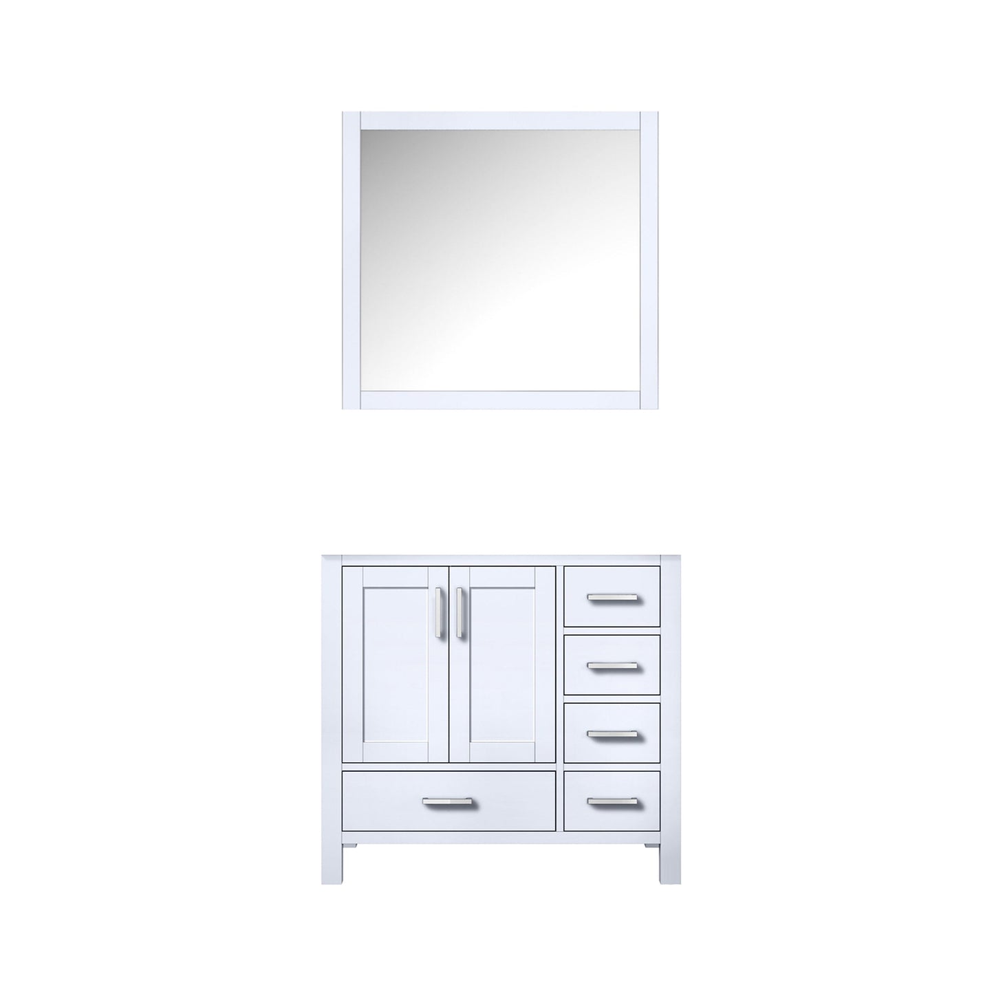 Jacques 36 in. W x 22 in. D Left Offset White Bath Vanity