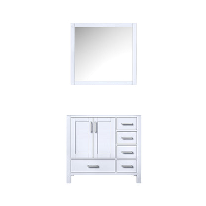 Jacques 36 in. W x 22 in. D Left Offset White Bath Vanity