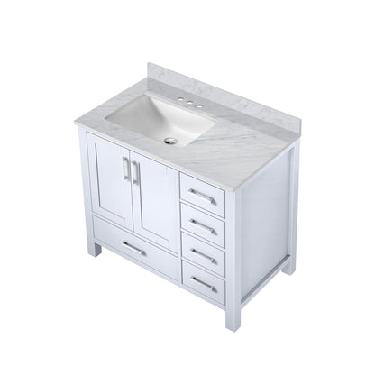 Jacques 36 in. W x 22 in. D Left Offset White Bath Vanity