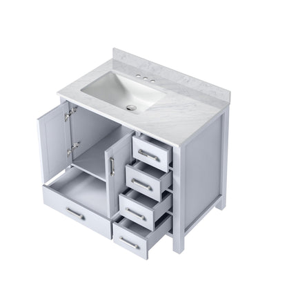Jacques 36 in. W x 22 in. D Left Offset White Bath Vanity