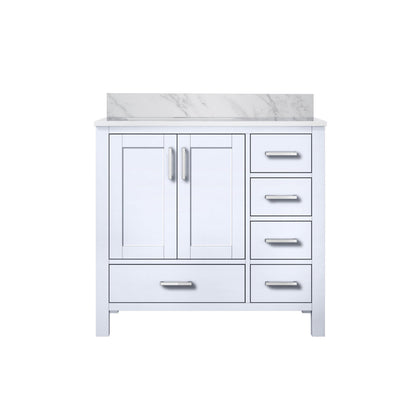 Jacques 36 in. W x 22 in. D Left Offset White Bath Vanity