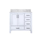 Jacques 36 in. W x 22 in. D Left Offset White Bath Vanity