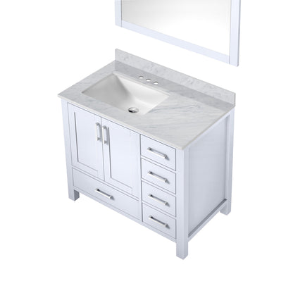 Jacques 36 in. W x 22 in. D Left Offset White Bath Vanity