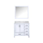 Jacques 36 in. W x 22 in. D Left Offset White Bath Vanity