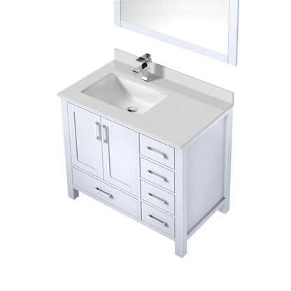 Jacques 36 in. W x 22 in. D Left Offset White Bath Vanity