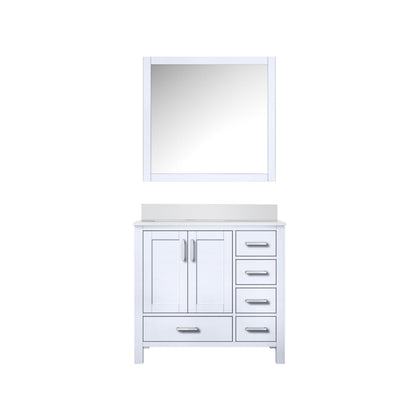 Jacques 36 in. W x 22 in. D Left Offset White Bath Vanity