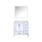 Jacques 36 in. W x 22 in. D Left Offset White Bath Vanity
