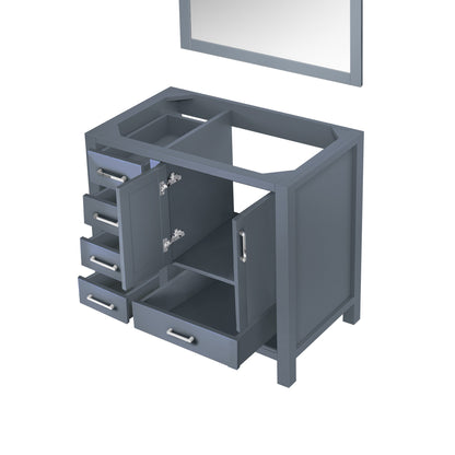 Jacques 36 in. W x 22 in. D Right Offset Dark Grey Bath Vanity