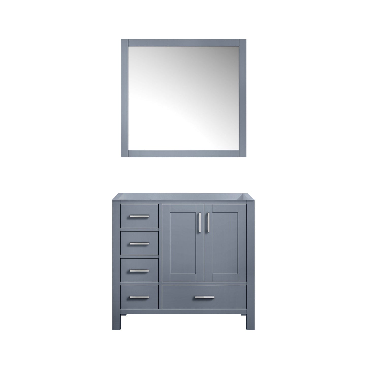 Jacques 36 in. W x 22 in. D Right Offset Dark Grey Bath Vanity