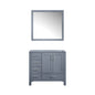 Jacques 36 in. W x 22 in. D Right Offset Dark Grey Bath Vanity