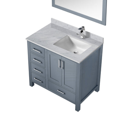 Jacques 36 in. W x 22 in. D Right Offset Dark Grey Bath Vanity