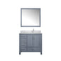 Jacques 36 in. W x 22 in. D Right Offset Dark Grey Bath Vanity