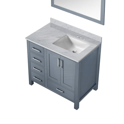 Jacques 36 in. W x 22 in. D Right Offset Dark Grey Bath Vanity