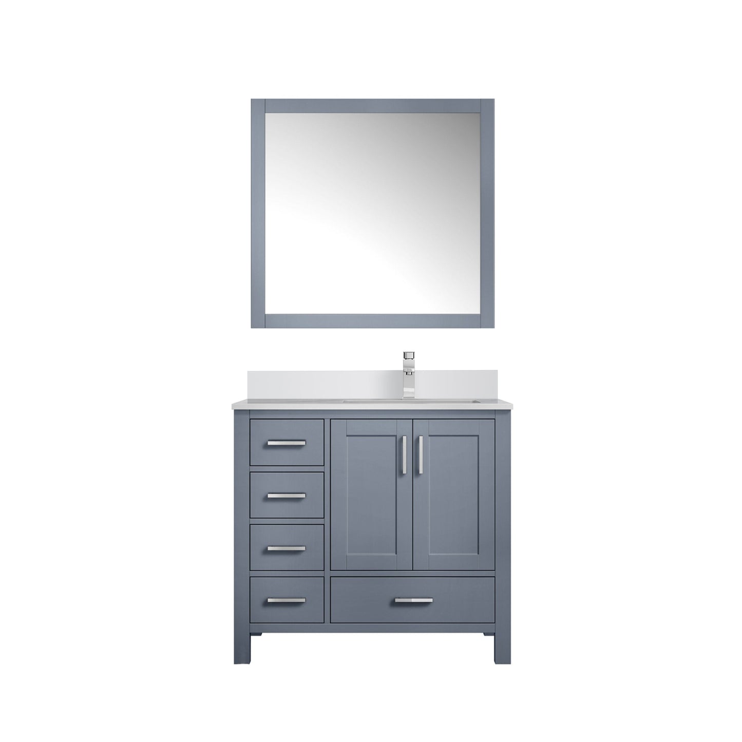 Jacques 36 in. W x 22 in. D Right Offset Dark Grey Bath Vanity