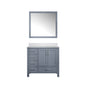 Jacques 36 in. W x 22 in. D Right Offset Dark Grey Bath Vanity