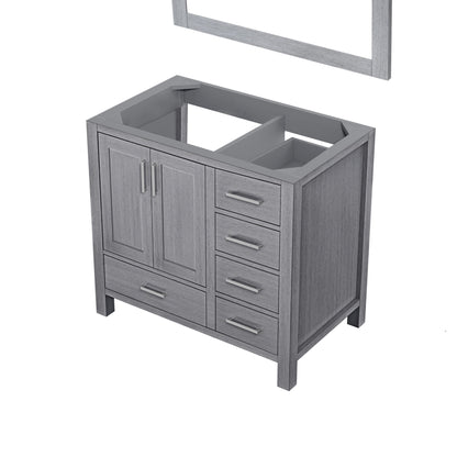 Lexora Jacques 36" Distressed Grey Left-Offset Bathroom Vanity