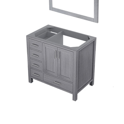 Jacques 36 in. W x 22 in. D Right Offset Distressed Grey Bath Vanity
