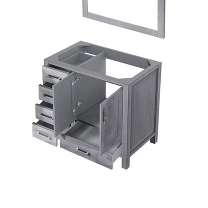 Jacques 36 in. W x 22 in. D Right Offset Distressed Grey Bath Vanity