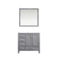 Jacques 36 in. W x 22 in. D Right Offset Distressed Grey Bath Vanity