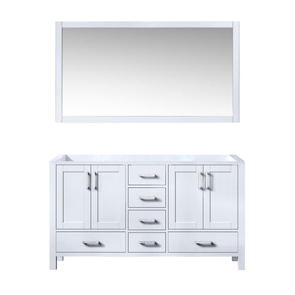 Jacques 60 in. W x 22 in. D White Double Bath Vanity