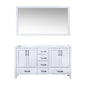 Jacques 60 in. W x 22 in. D White Double Bath Vanity