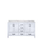 Jacques 60 in. W x 22 in. D White Double Bath Vanity