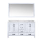 Jacques 60 in. W x 22 in. D White Double Bath Vanity