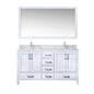 Jacques 60 in. W x 22 in. D White Double Bath Vanity